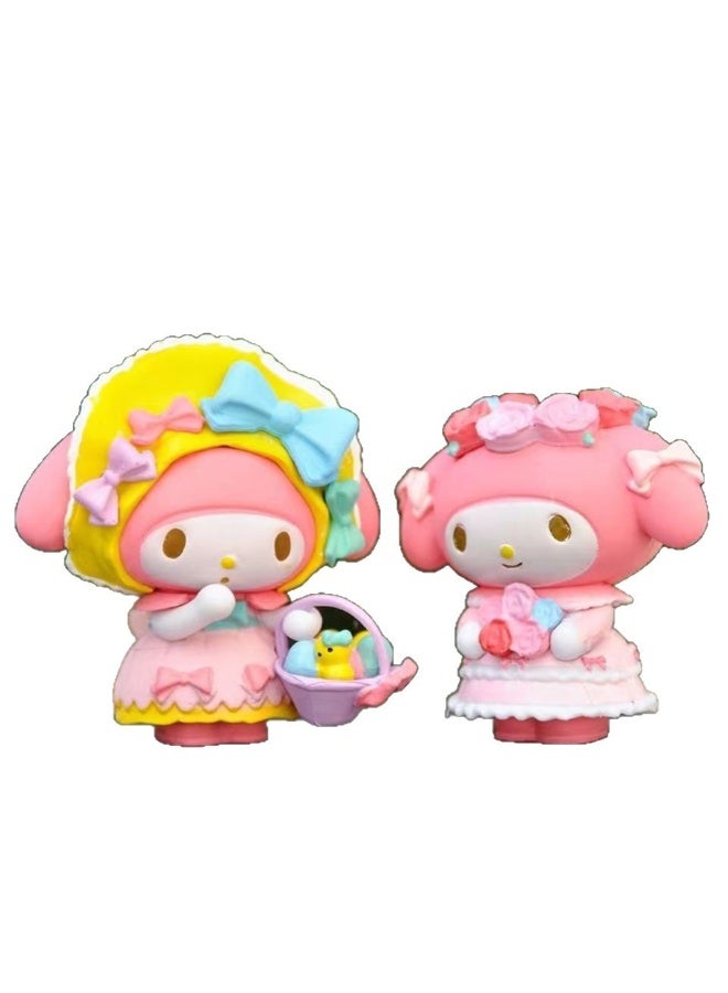 My Melody Tea Party Series Ornaments Six Exquisitely Crafted Uniquely Styled Collectibles with Charming Details - Image 5